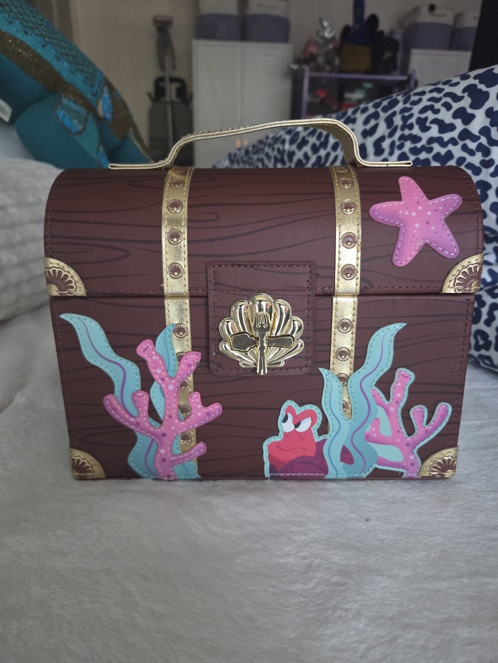 Loungefly Disney - The Little Mermaid - Treasure Chest Bag & Sebastian Wallet
